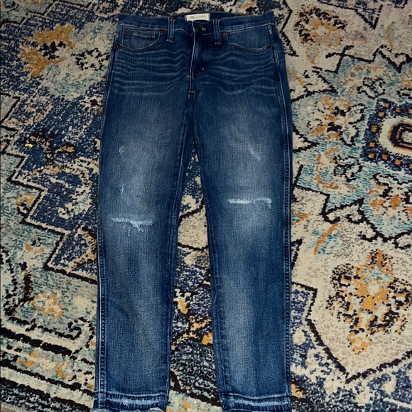 Madewell Classic Blue Denim  9inch High Rise Skinny Jeans, Size 28, VGUC - Picture 1 of 3